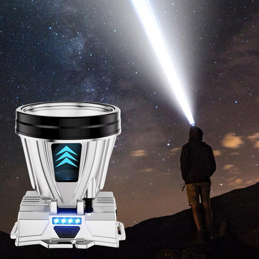 💥Superskarp oppladbar hodelykt med høy effekt