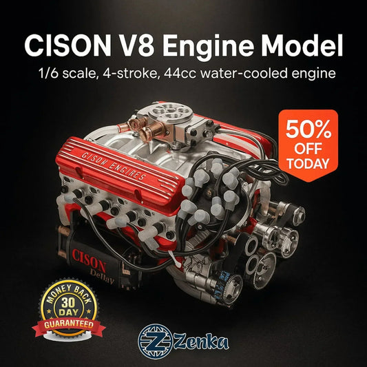 🎉Siste dags kampanje 50 % rabatt🔥 Modellbyggesett for bensinmotorer med OHV, V8-motorer med liten blokk