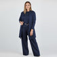 ⏳Tidsbegrenset spesialtilbud⏰Elegant 3-delt sett med lang cardigan, topp og bukse💞