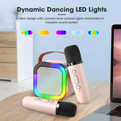 🔥HOT SALE 49% OFF -🎁Mini karaokemaskin med trådløse mikrofoner