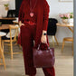 ⏳Tidsbegrenset spesialtilbud⏰Elegant 3-delt sett med lang cardigan, topp og bukse💞