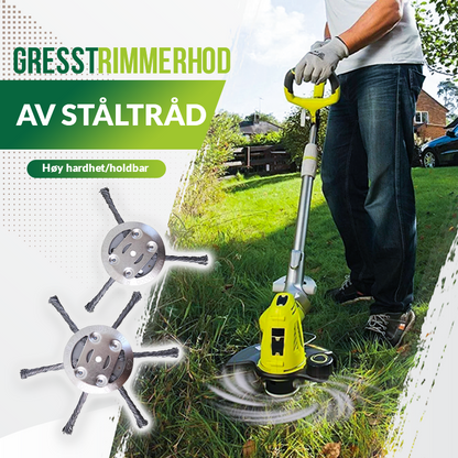 🎁⏳Gresstrimmerhode laget av ståltråd🌳🏡