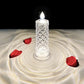 4-delt romantisk LED-krystalllyssett