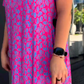 2025 trendy plus-size kjole med fasjonabelt trykk