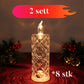 4-delt romantisk LED-krystalllyssett