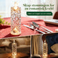 4-delt romantisk LED-krystalllyssett