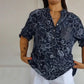 🌸50 000+ kvinner elsker det | 50 % RABATT | Printet bluse for daglig eleganse – Blomsterprint, myk, S-4XL ✨