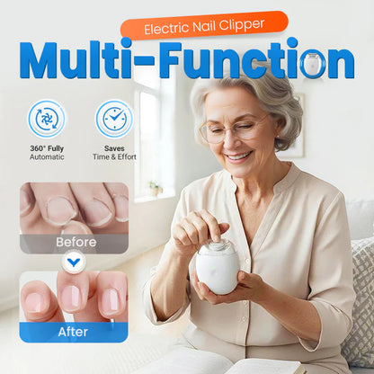 💅 KJØP 2 FÅ 1 GRATIS! ✨ Universal automatisk neglesliper – 6 hastighetsinnstillinger med 5 tilbehør for sikker og skånsom neglepleie 👶🔧