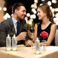 4-delt romantisk LED-krystalllyssett