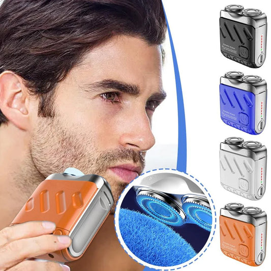 Bærbar Mini Rotary elektrisk barbermaskin for menn