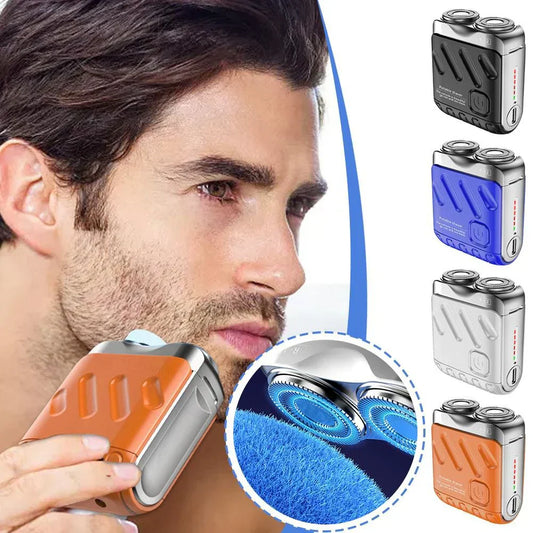 Bærbar Mini Rotary elektrisk barbermaskin for menn