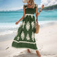 ✨Sommerkjole for kvinner, ermeløs, flytende lang kjole👗