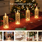 4-delt romantisk LED-krystalllyssett