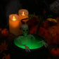 ✨🎃Halloween-dekorasjoner innendørs - Heksegryte med magiske flytende eliksirflasker og tåkemaker