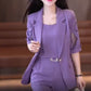 Fin gave - Fasjonabel og slank blazer i 3-delt dress-sett for kvinner