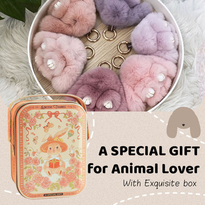 🎁Påskens beste gave 49% AVSLAG🐰Håndlagde myke kanin Pom Pom Charms (Boxed Edition)