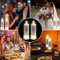4-delt romantisk LED-krystalllyssett