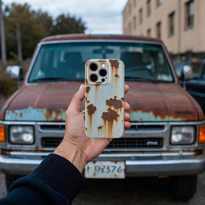 🔥2025 NYHET 🔩Vintage rustfarget hardt deksel til iPhone