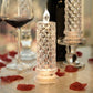 4-delt romantisk LED-krystalllyssett