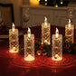 4-delt romantisk LED-krystalllyssett