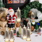 4-delt romantisk LED-krystalllyssett