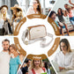 Motefull diamantmønster stor kapasitet 3-lags crossbody-veske