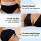 ✨Ny ankomst✨👙Bikinisett med høy midje og fargeblokker for magekontroll
