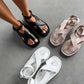 ADELINA - Sandaler i skinn med tykk bunn for kvinner