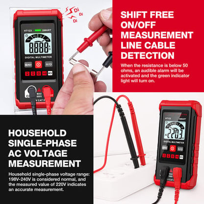 Helautomatisk intelligent digitalt multimeter