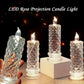 4-delt romantisk LED-krystalllyssett