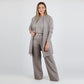⏳Tidsbegrenset spesialtilbud⏰Elegant 3-delt sett med lang cardigan, topp og bukse💞