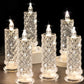 4-delt romantisk LED-krystalllyssett