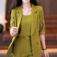 Fin gave - Fasjonabel og slank blazer i 3-delt dress-sett for kvinner