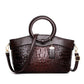 🔥 2025 Hot Salg 🔥 Stor kapasitet Vintage Luxury Crocodile Leather Vintage Handbag