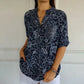 🌸50 000+ kvinner elsker det | 50 % RABATT | Printet bluse for daglig eleganse – Blomsterprint, myk, S-4XL ✨
