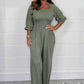 🌸Vårtilbud 49% rabatt🌸 Sommer jumpsuit med elastisk midje for kvinner