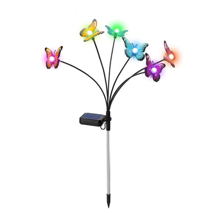 Utendørs vanntett Butterfly Ground Pole Lampe