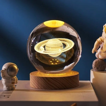 🤔Er det en overraskende gave eller et kunstverk? 🔮3D-planetens krystallkule🌍