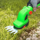 Håndholdt batteridrevet gressklipper og busktrimmer 2 i 1