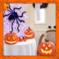 Halloween svart edderkopp dekorasjon med lys