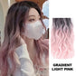 🌸Gradient farge krøllete parykk stykke