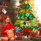 🎅50 % RABATT NÅ! DIY-juletre i filt – avtakbare pyntedeler til vegg, julefest og hjemmedekorasjon for barn