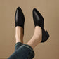 💥Vintage-inspirerte slip-on-sko for damer med spiss tå