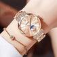 🎀49.99% rabatt på nyttårssalg🎀 Fasjonable Diamond Moon Star Watch for kvinner