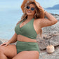 Bikinisett med magekontroll og høy midjestil