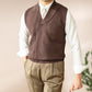 🔥Stort salg 50% avslag🔥 Slim Fit Elegant strikkevest for menn