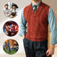 🔥Stort salg 50% avslag🔥 Slim Fit Elegant strikkevest for menn