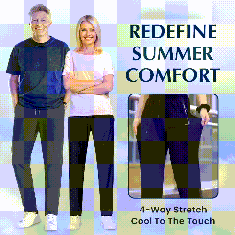 💖VARMT SALG 50 % AVSLAG💖Unisex ultra-stretch pustende fritidsbukse