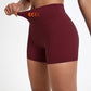 Yoga- og sykkelshorts med høy midje og hurtigttørkende passform