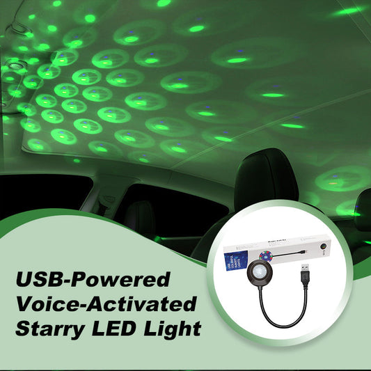 🔥2025 Hot Sale🔥 USB-drevet stemmeaktivert stjerneklar LED-lys